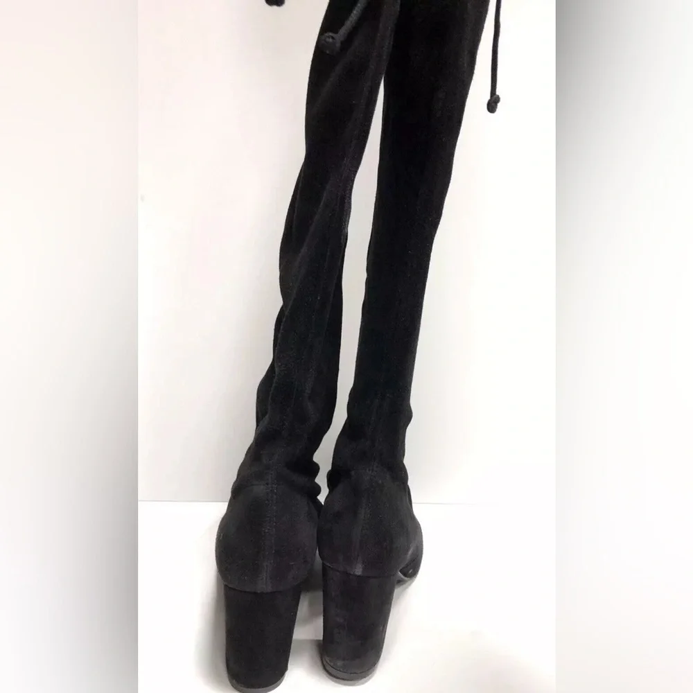 Stuart Weitzman Women’s Highland, Black Over The Knee Boots, Size 8.5M